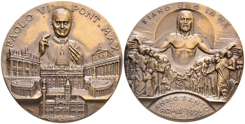 Vaticano. Paolo Vi (1963-1978). Medaglia Anno Santo Roma 1975. Ae. Fdc