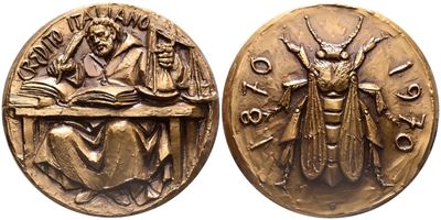 Repubblica Italiana. Medaglia Commemorativa Centenario Credito Italiano. Ae. Fdc