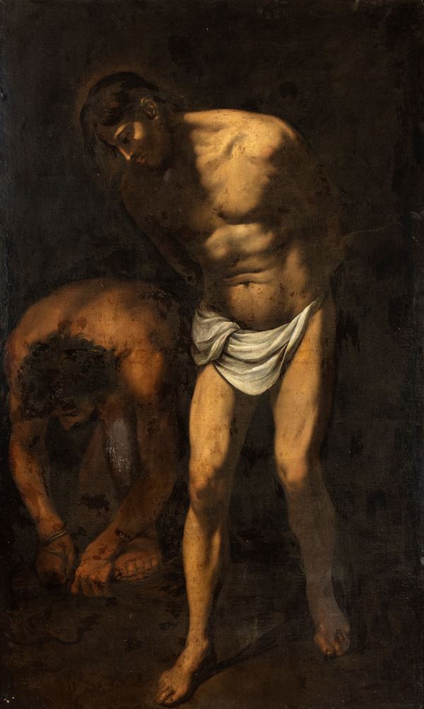Artista caravaggesco attivo a Napoli, primi decenni XVII secolo - Flagellazione di Cristo