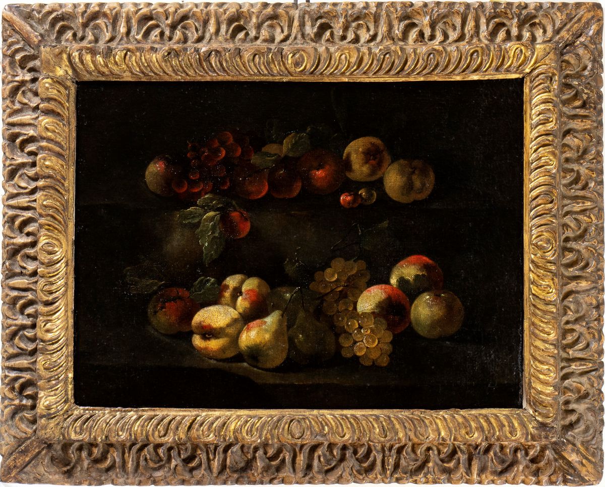 Luca Forte - Natura Morta di Pere, Mele e Uva