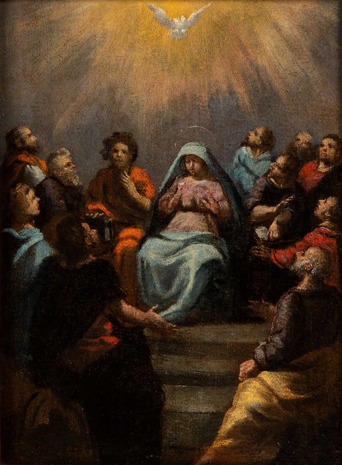 Ippolito Scarsella Scarsellino - A) Ascensione di Cristo; B) la Pentecoste