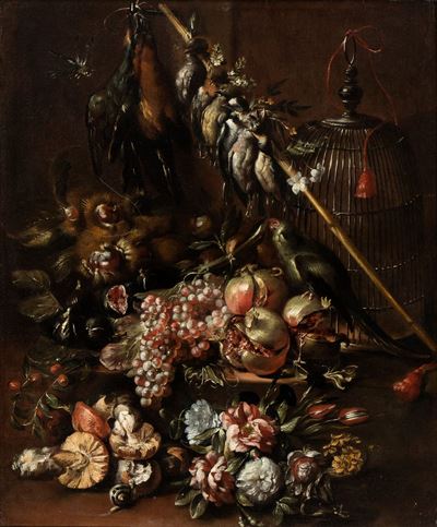 Natura Morta di Frutta e Cacciagione