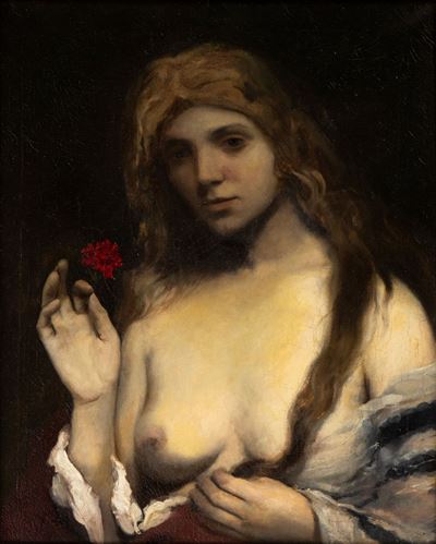 Donna con Rosa