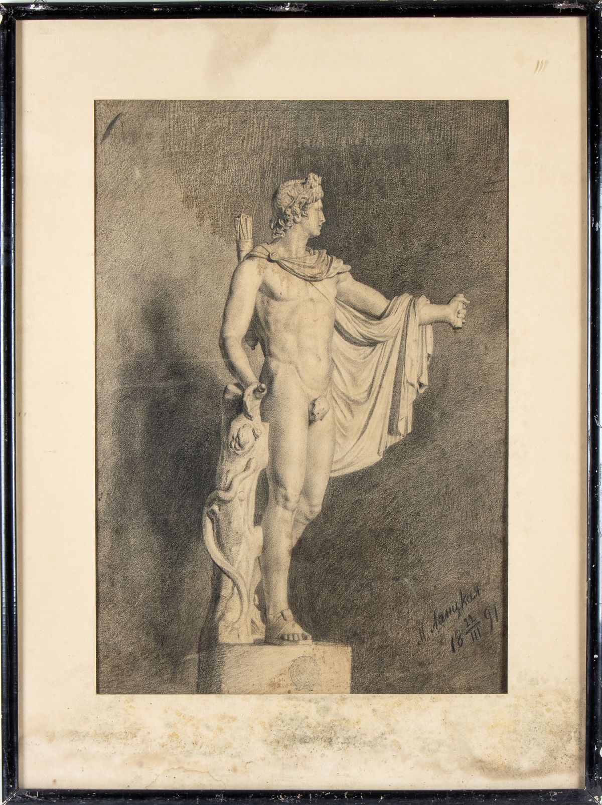 Artista Russo, Seconda Metà XIX Secolo - A) Apollo del Belvedere; B) Galata Suicida o Galata Ludo...