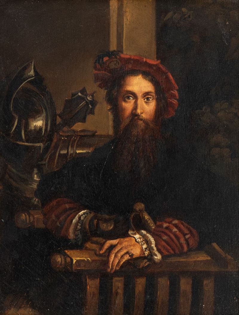 Artista Italiano, XIX Secolo - Ritratto di Galeazzo Sanvitale, da Parmigianino