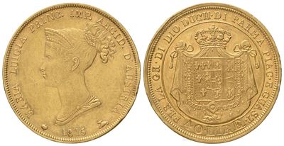 Parma. Ducato di Parma. Maria Luigia D'austria (1815-1847). 40 Lire 1815. Au (12,91 G; 25,9 MM)