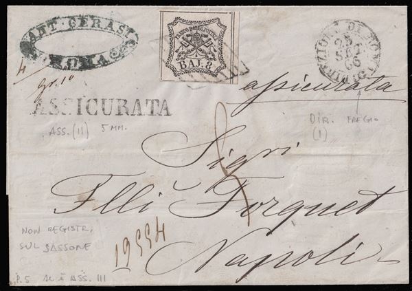 Pontificio - Storia Postale  - Auction Post and Postal History - Bertolami Fine Art - Casa d'Aste