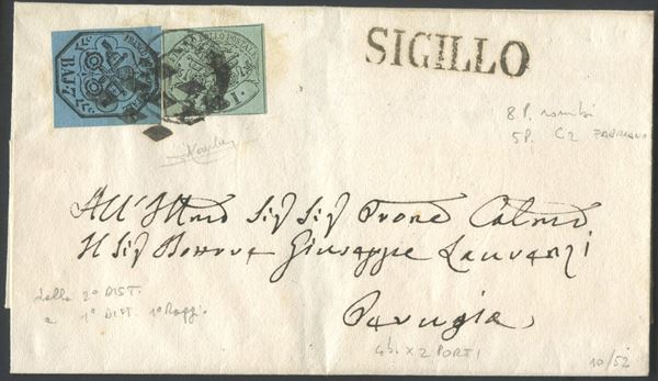 Pontificio - Storia Postale  - Auction Post and Postal History - Bertolami Fine Art - Casa d'Aste