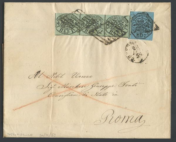 Pontificio - Storia Postale  - Auction Post and Postal History - Bertolami Fine Art - Casa d'Aste