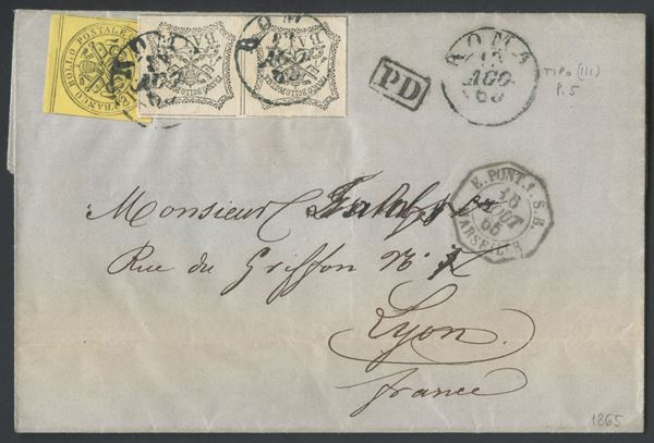 Pontificio - Storia Postale  - Auction Post and Postal History - Bertolami Fine Art - Casa d'Aste