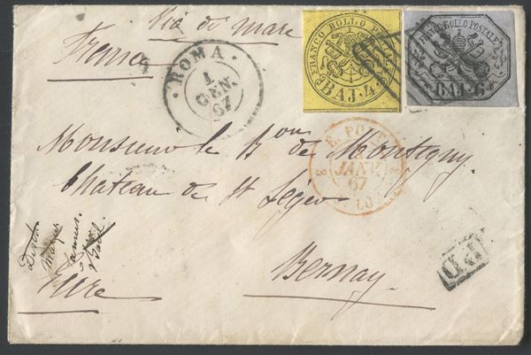 Pontificio - Storia Postale  - Auction Post and Postal History - Bertolami Fine Art - Casa d'Aste