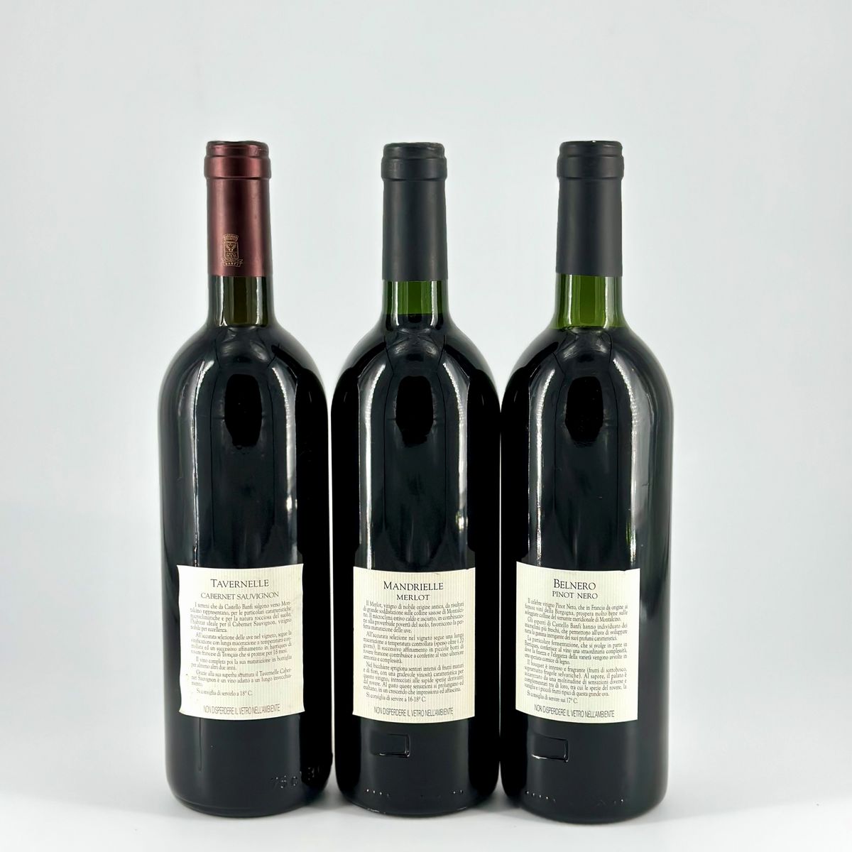Castello Banfi, Cabernet Sauvignon Tevernelle - Castello Banfi, Mandrielle - Castello Banfi, Beln...
