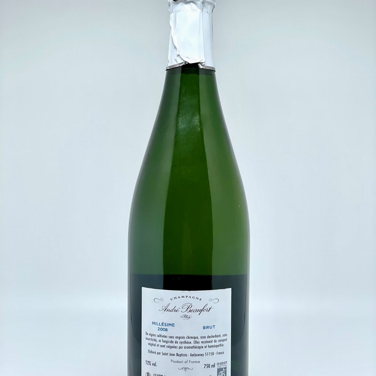 André Beaufort, a Polisy Brut Millesime 2008