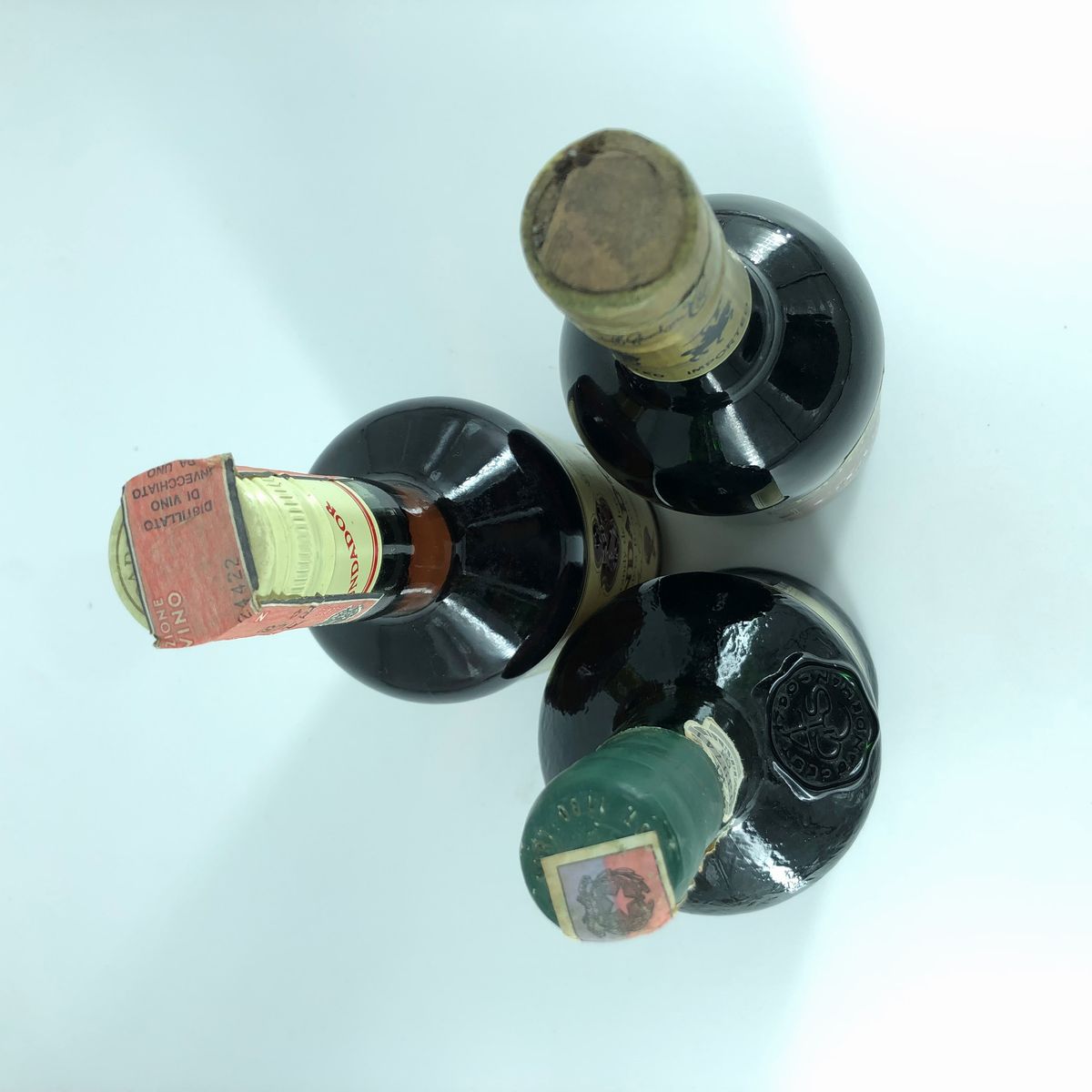 Sandeman Original Fine White Port, Duff Gordon Club Dry Sherry,fundator Solera Reserve Brandy De ...