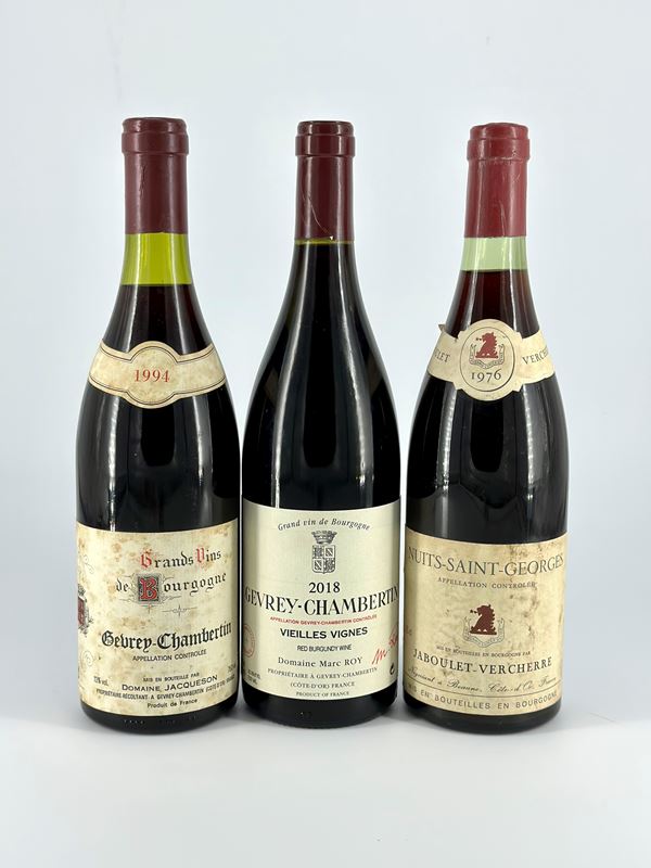 Domaine Marc Roy Gevrey-Chambertin Vieilles Vignes, Domaine Jacqueson, Gevrey-Chambertin, Jaboulet-Vercherre Nuits-Saint-Georges