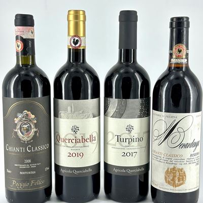 Querciabella Turpino, Querciabella Chianti Classico Riserva, Felsina Berardenga Chianti Classico,...