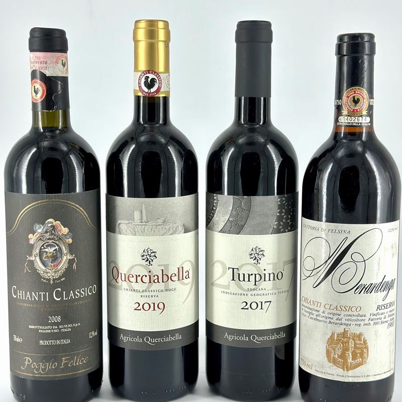 Querciabella Turpino, Querciabella Chianti Classico Riserva, Felsina Berardenga Chianti Classico,...