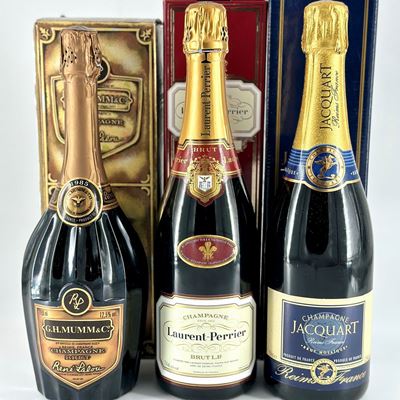 G.h. Mumm Cuvee R. Lalou Brut Millesime - Laurent-perrier la Cuvée Brut - Jacquart Mosaique Brut