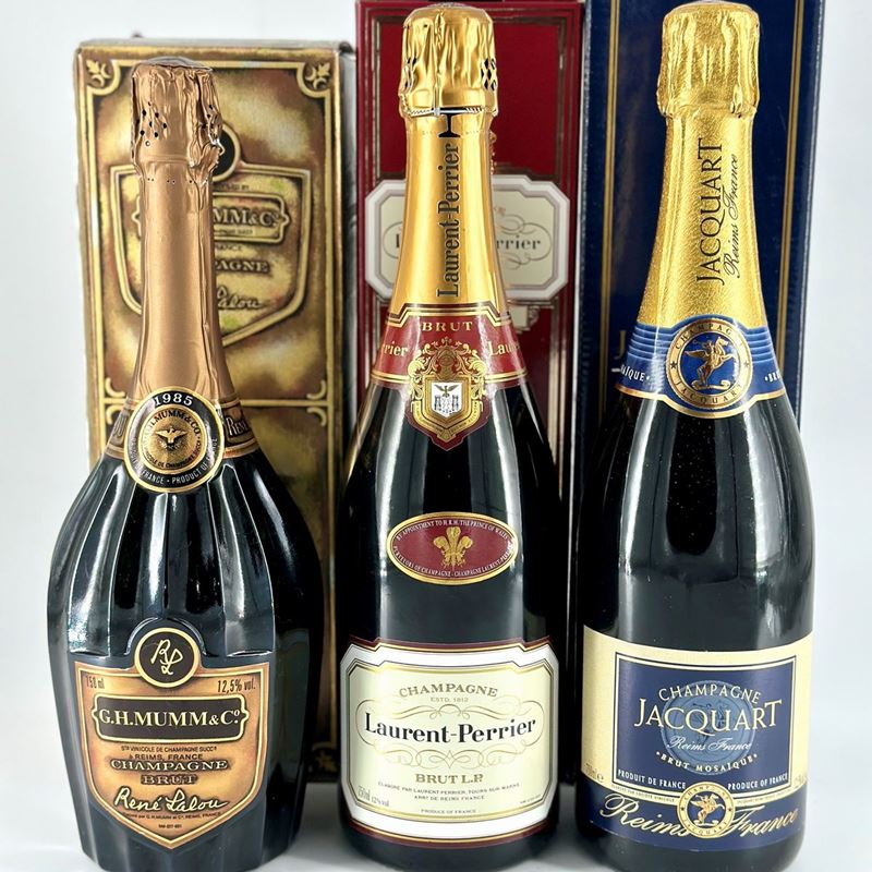 G.h. Mumm Cuvee R. Lalou Brut Millesime - Laurent-perrier la Cuvée Brut - Jacquart Mosaique Brut