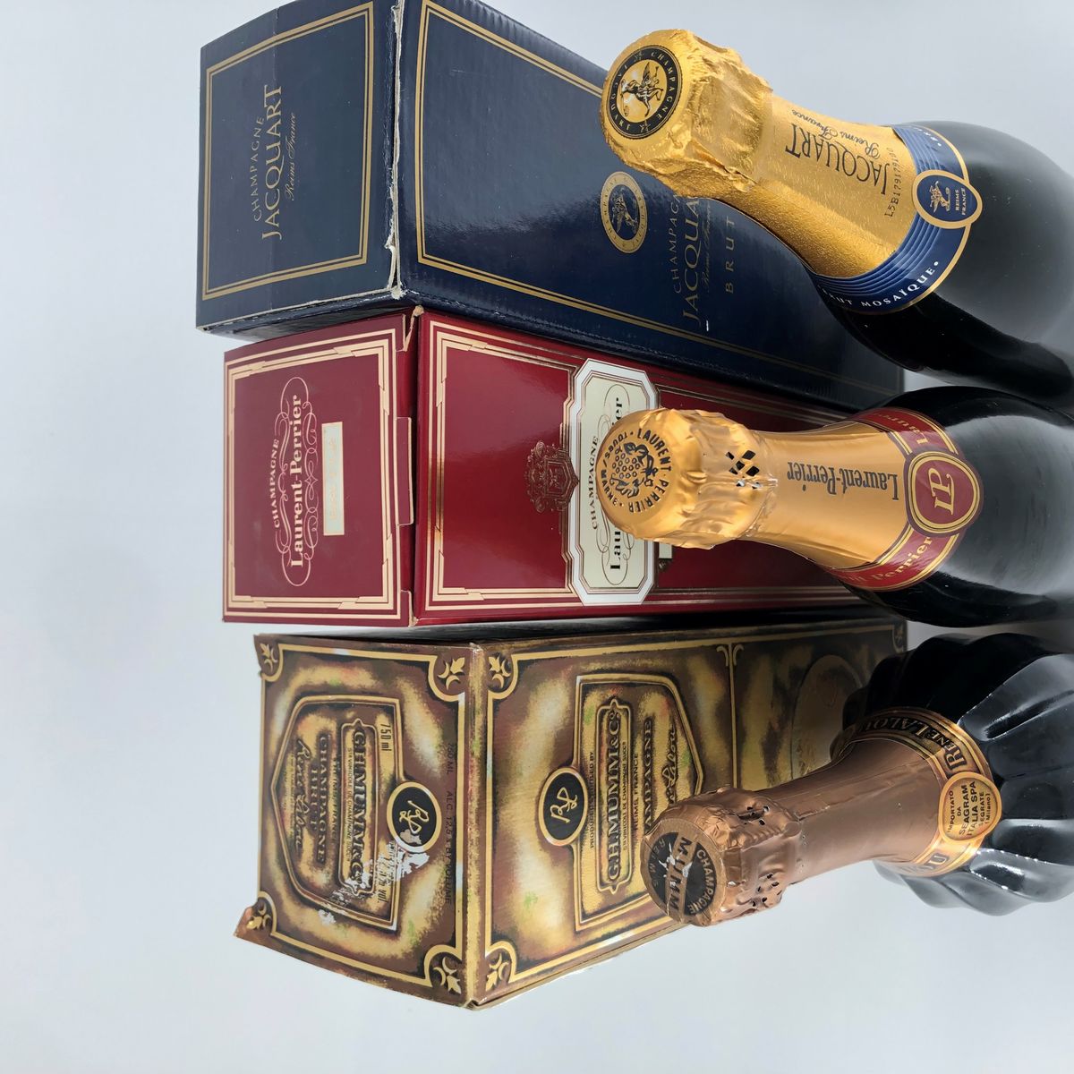 G.h. Mumm Cuvee R. Lalou Brut Millesime - Laurent-perrier la Cuvée Brut - Jacquart Mosaique Brut