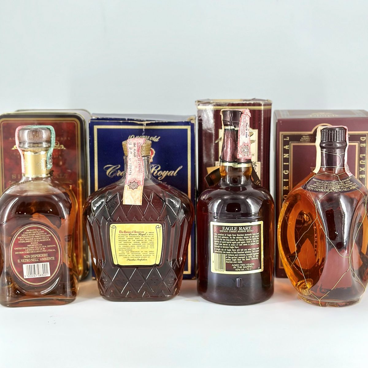 Cardhu 12 Year Old Single Malt Scotch Whisky - Crown Royal Deluxe Blended Canadian Whisky - Eagle...