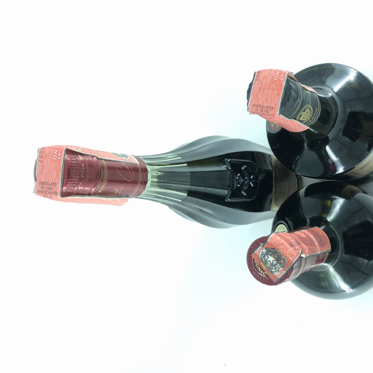 Courvoisier Trois Etoiles Luxe Cognac - Camus Grand V.s.o.p. Cognac - Prince Hubert De Polignac R...
