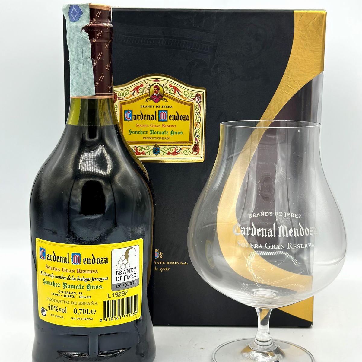 Sanchez Romate Cardenal Mendoza Clasico Solera Gran Reserva Brandy De Jerez