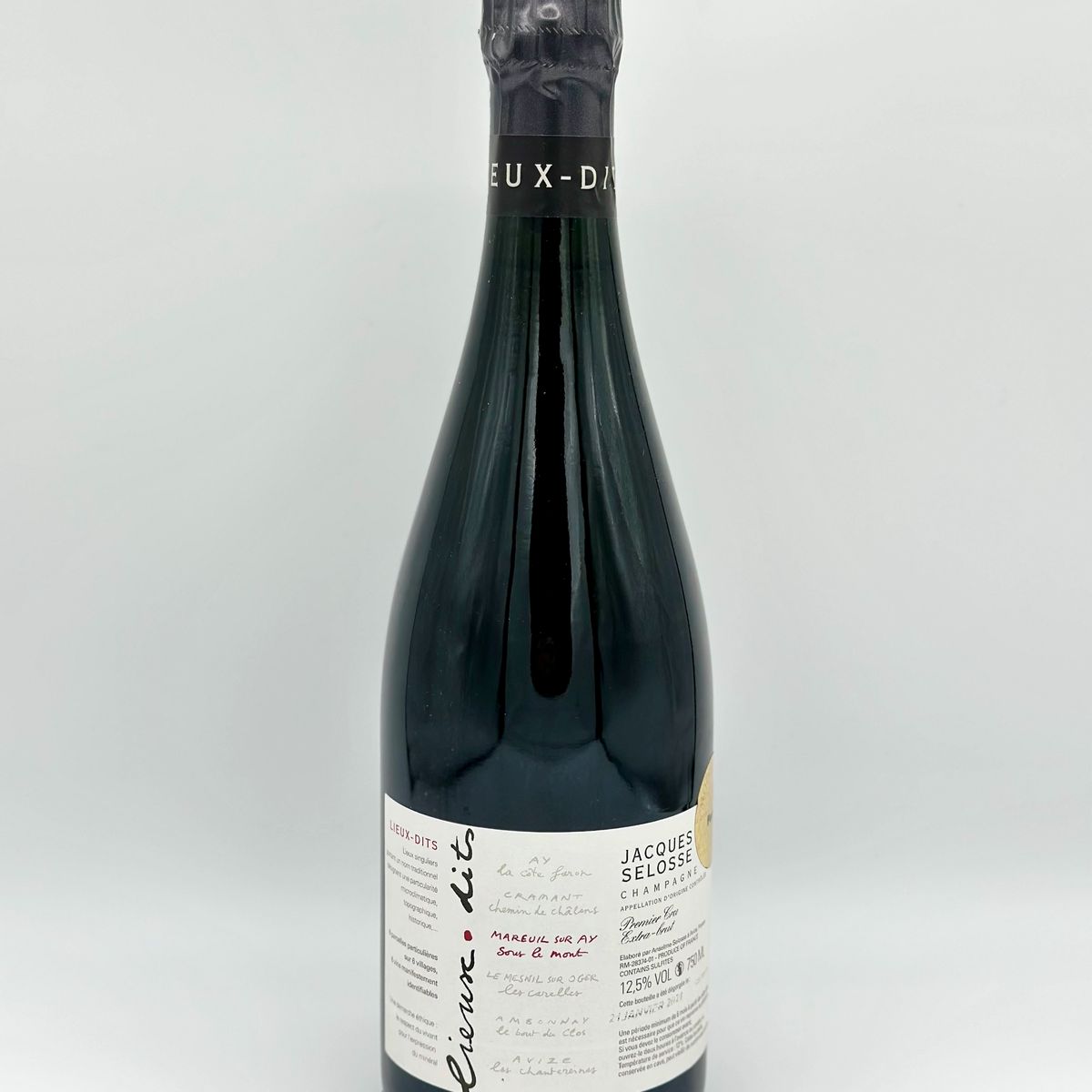 Jacques Selosse, Lieux-dits Sous le Mont Mareuil Sur Ay Grand Cru Extra Brut 2021