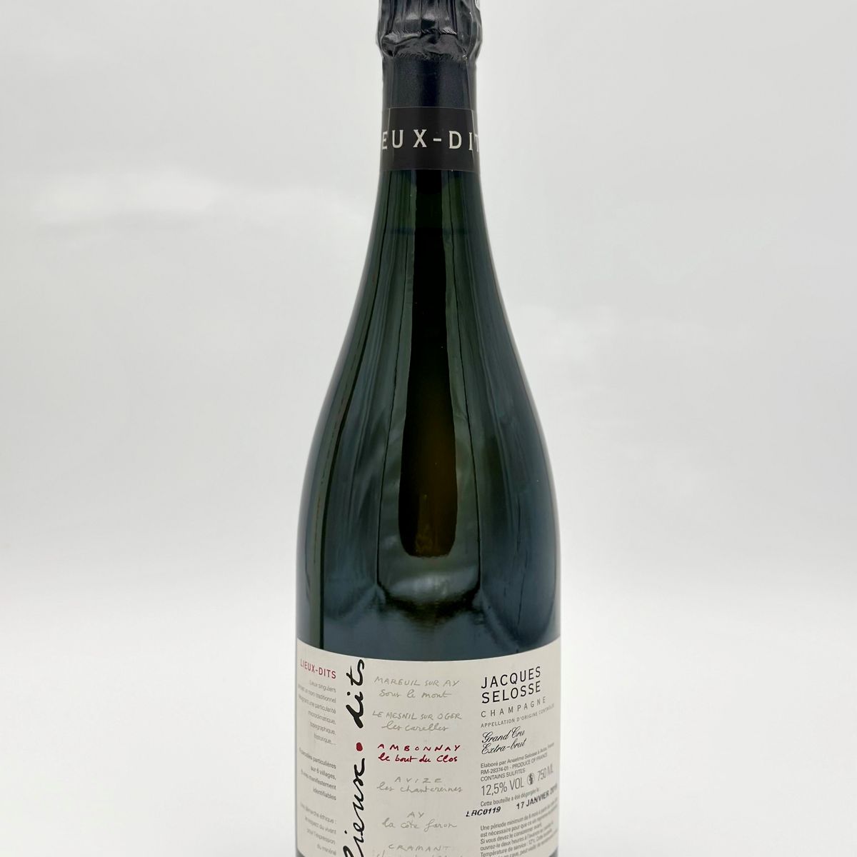 Jacques Selosse, Lieux-dits le Bout Du Clos Ambonnay Grand Cru Extra Brut 2019