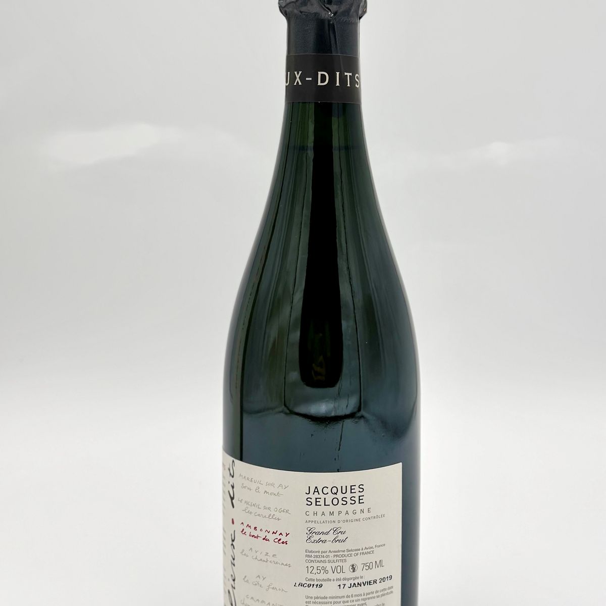 Jacques Selosse, Lieux-dits le Bout Du Clos Ambonnay Grand Cru Extra Brut 2019
