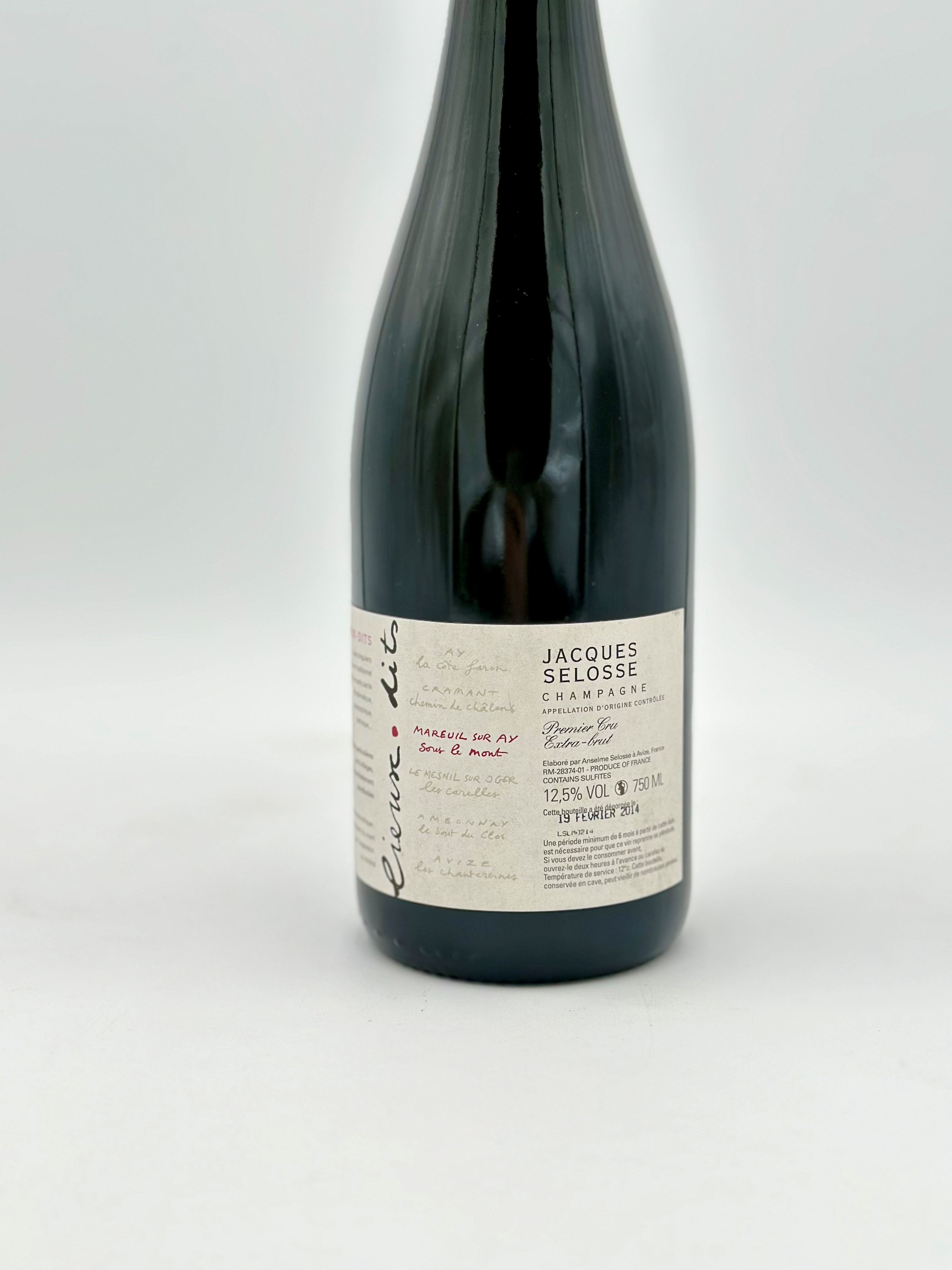 Jacques Selosse, Lieux-dits Sous le Mont Mareuil Sur Ay Grand Cru Extra Brut