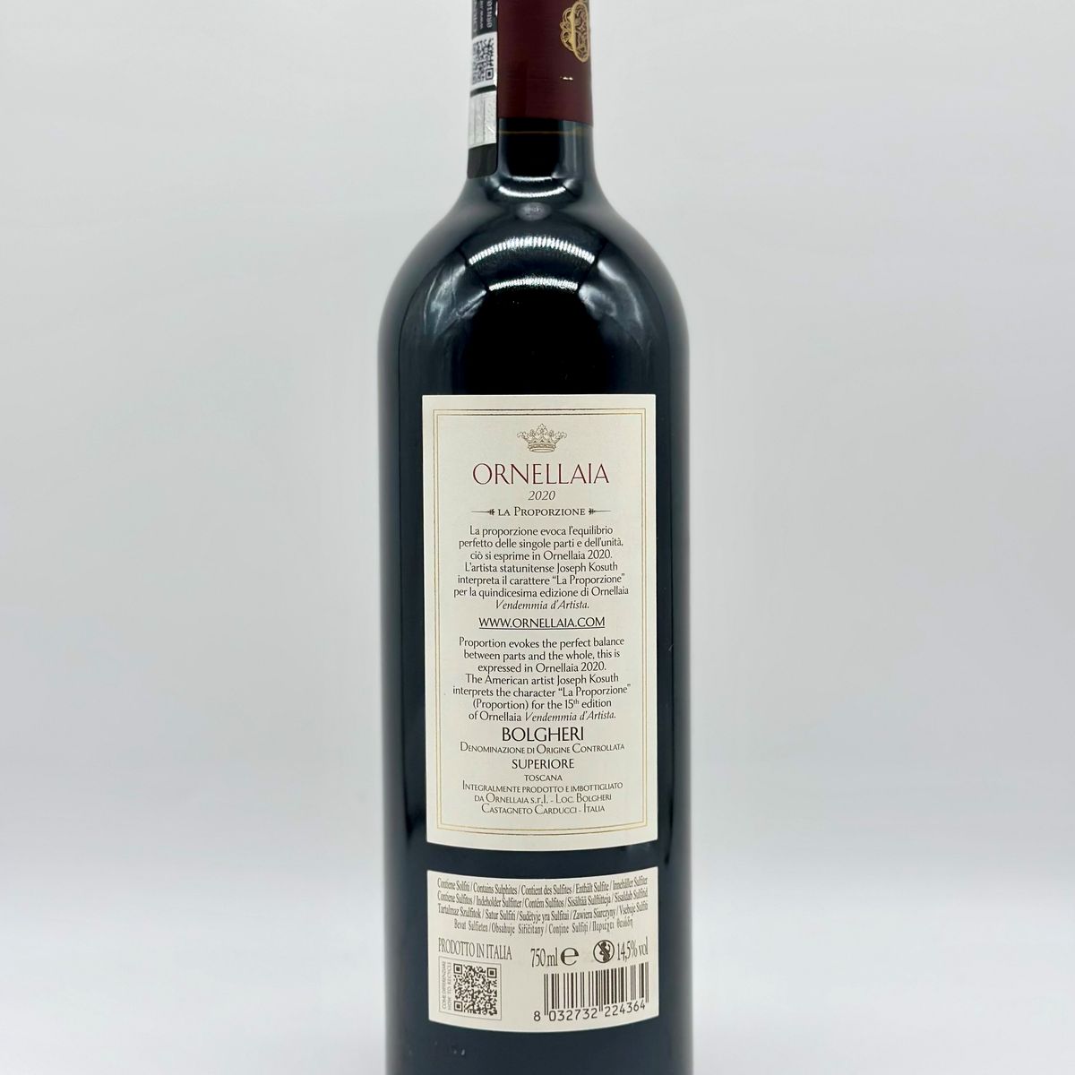 Tenuta Dell'ornellaia Bolgheri Superiore, Ornellaia Vendemmia D'artista la Proporzione