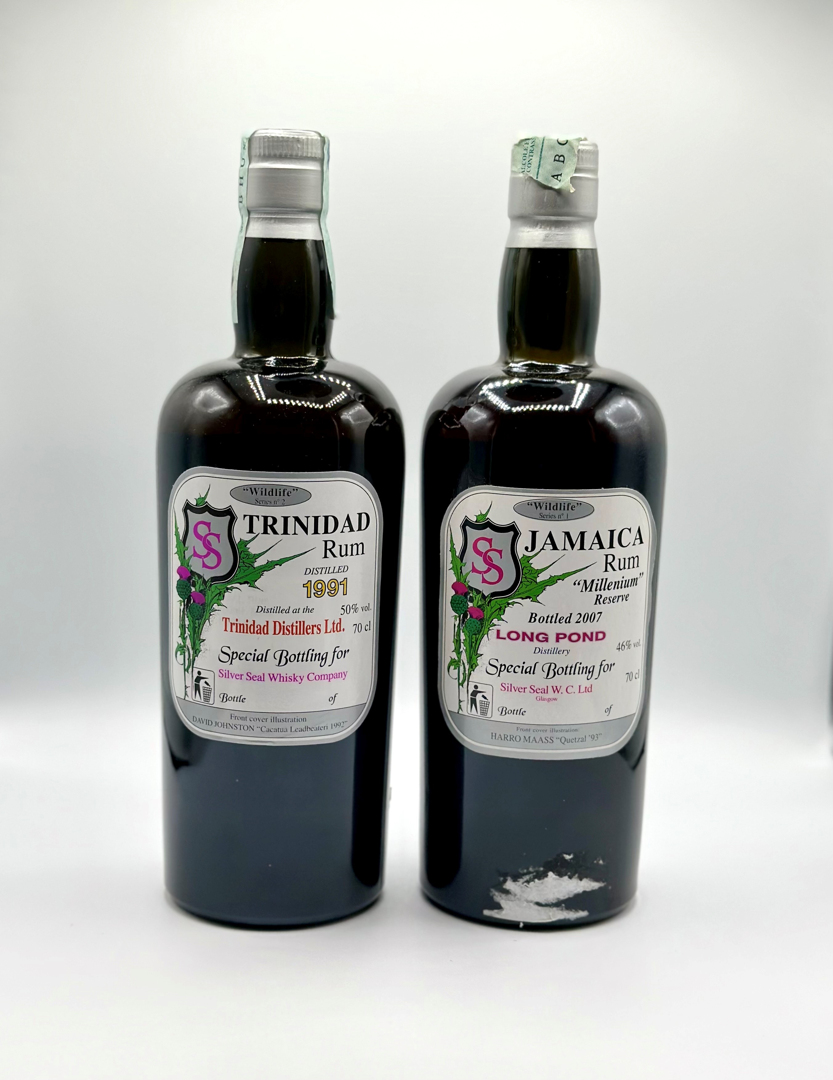 Silver Seal Wildlife, Pure Trinidad Rum - Pure Jamaica Rum Millenium