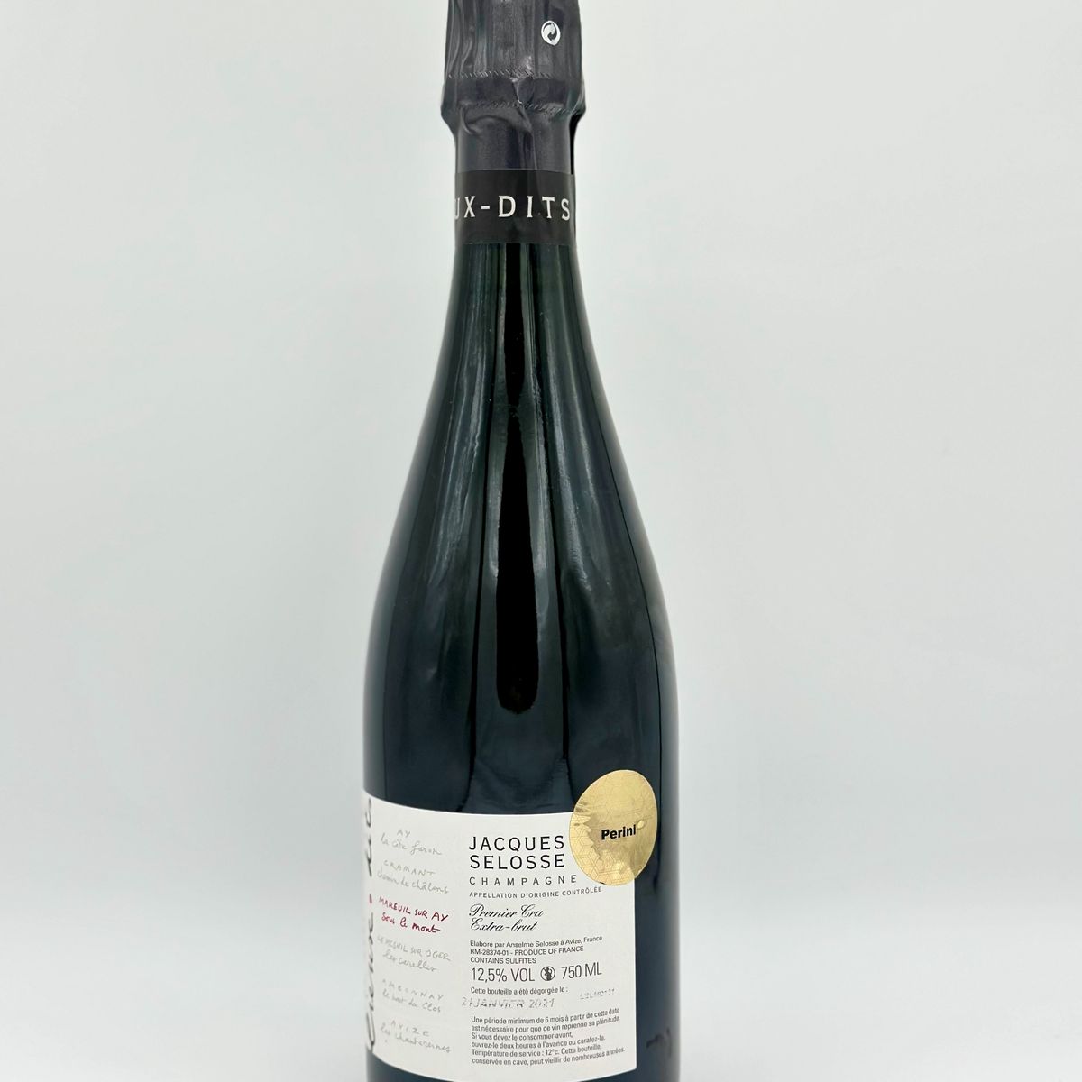 Jacques Selosse, Lieux-dits Sous le Mont Mareuil Sur Ay Grand Cru Extra Brut 2021