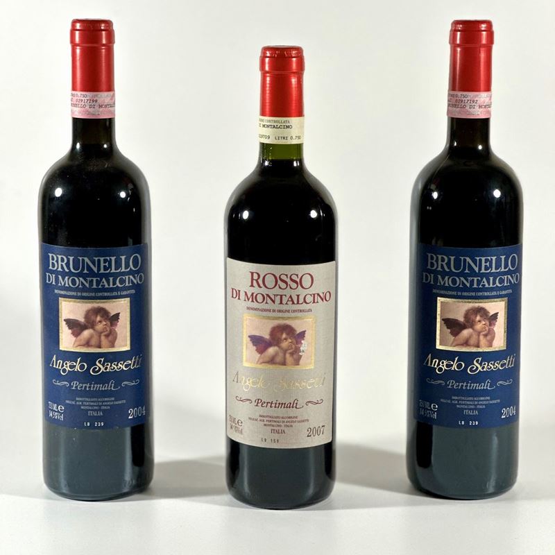 Angelo Sassetti, Rosso di Montalcino e Brunello di Montalcino.