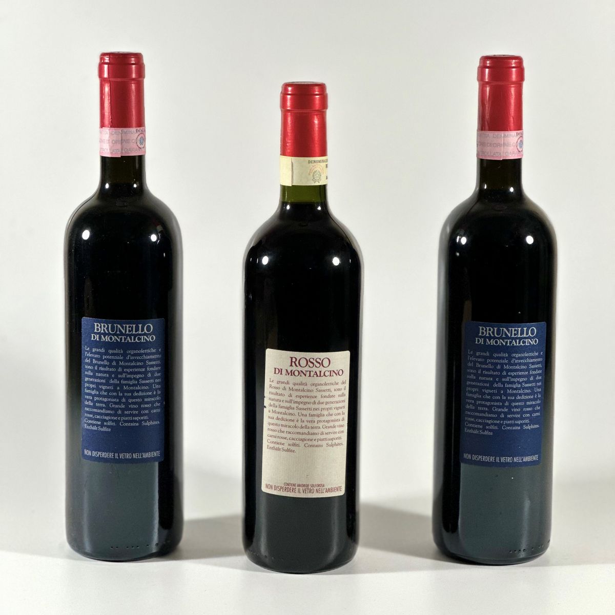 Angelo Sassetti, Rosso di Montalcino e Brunello di Montalcino.