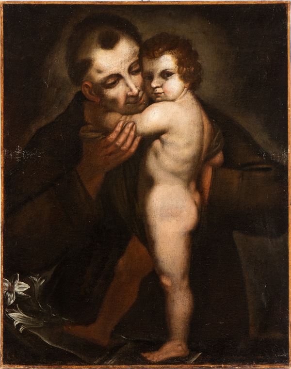 Artista italiano, XVII secolo - Saint Anthony of Padoa and the Child