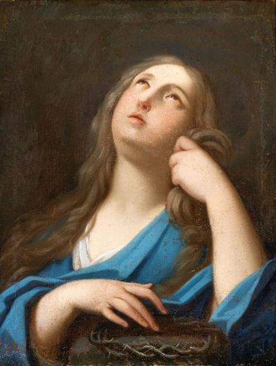 Maria Maddalena in Meditazione sulla Corona di Spine