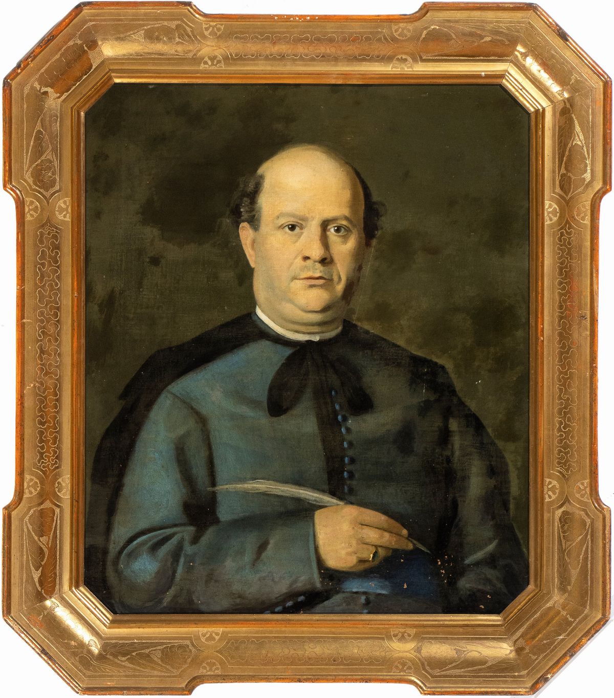 Artista Italiano, XIX Secolo - Ritratto di Prelato Dell'ordine di Sant'ambrogio
