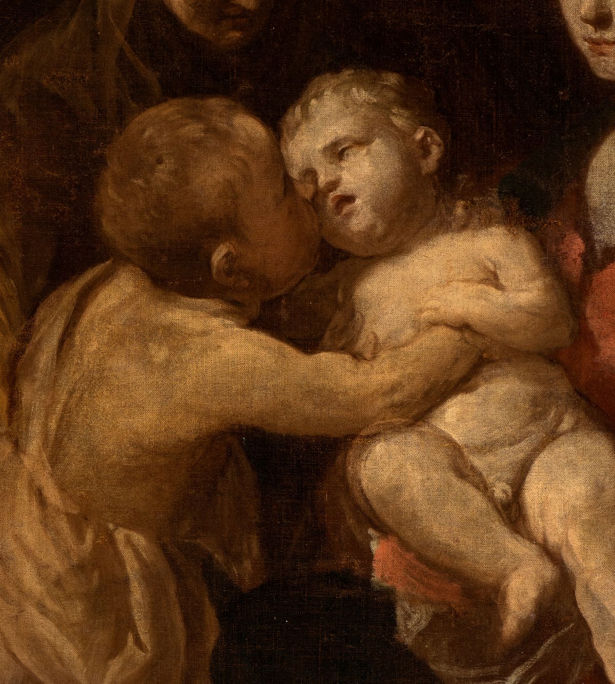 Simone Cantarini il Pesarese - Sacra Famiglia con Santa Elisabetta e San Giovannino