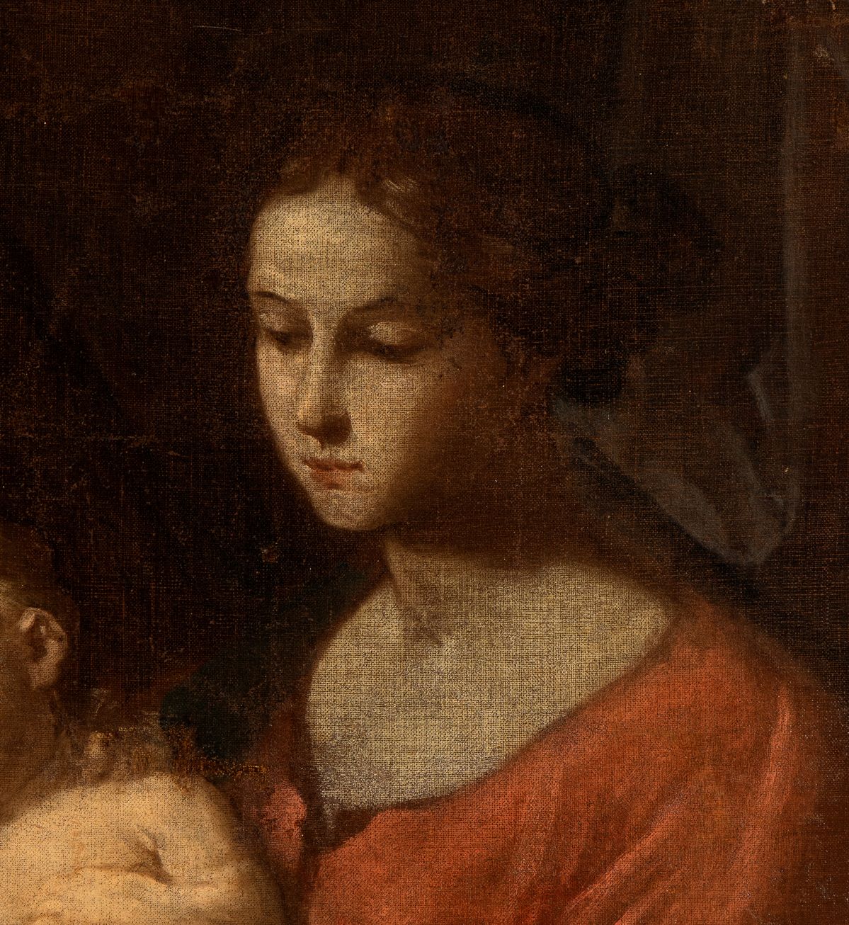 Simone Cantarini il Pesarese - Sacra Famiglia con Santa Elisabetta e San Giovannino