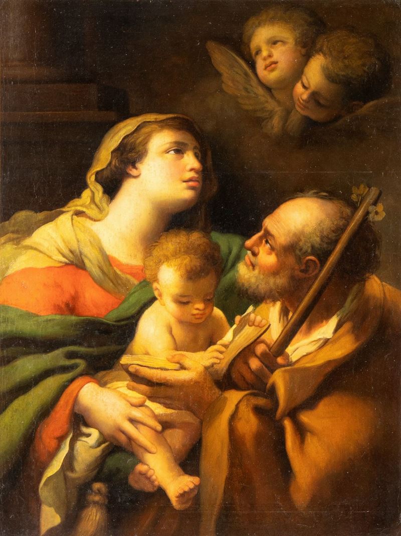 Sacra Famiglia con angeli