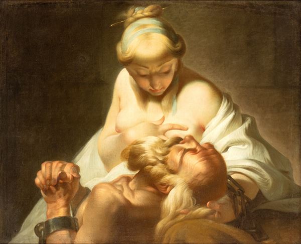 Artista francese, seconda met&#224; XVIII secolo - The Roman Charity (Cimone and Pero)