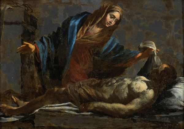 Artista attivo a Napoli, XVII secolo - La Pietà