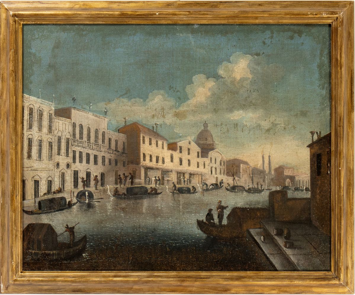 Artista Veneto, XVIII - XIX Secolo - Veduta del Canal Grande