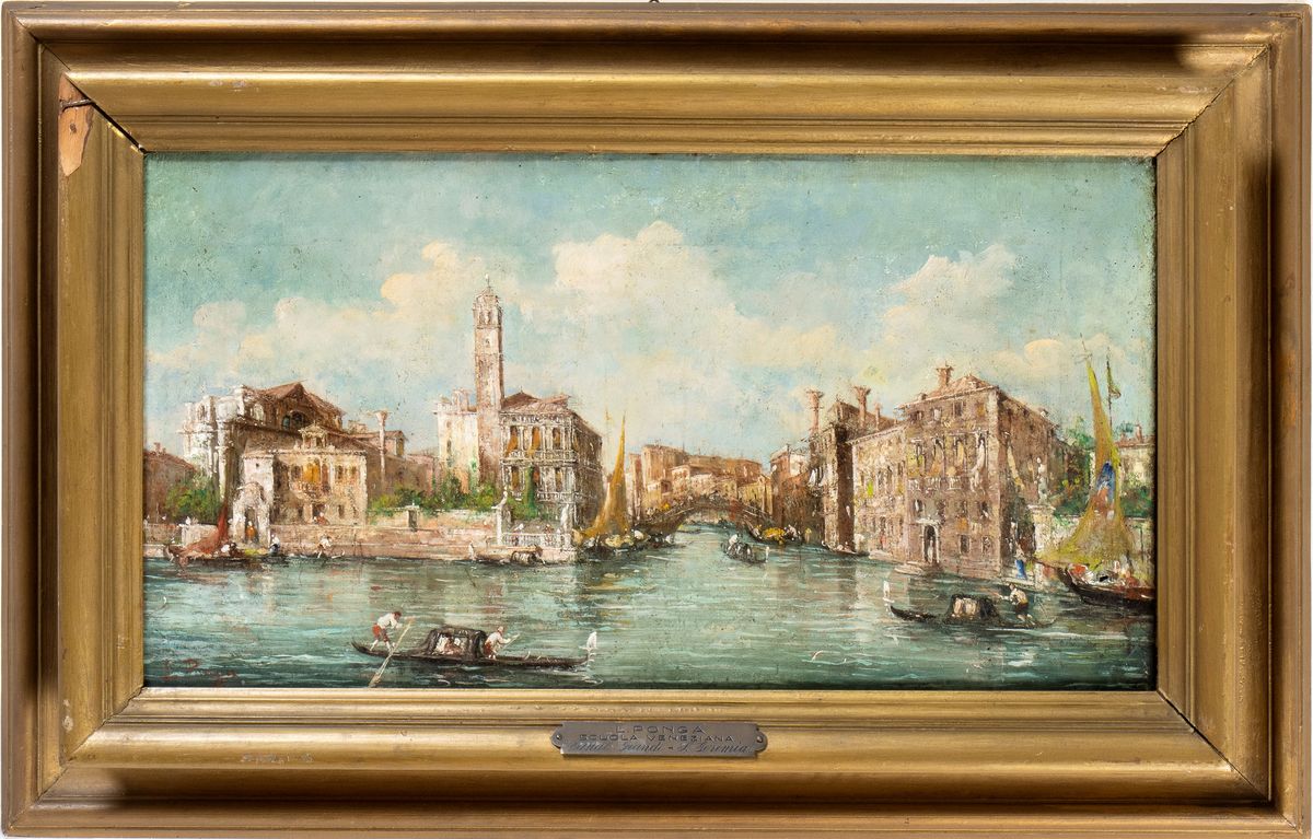 Lucia Ponga degli Ancillo - Veduta del Canal Grande con San Geremia e il Ponte delle Guglie