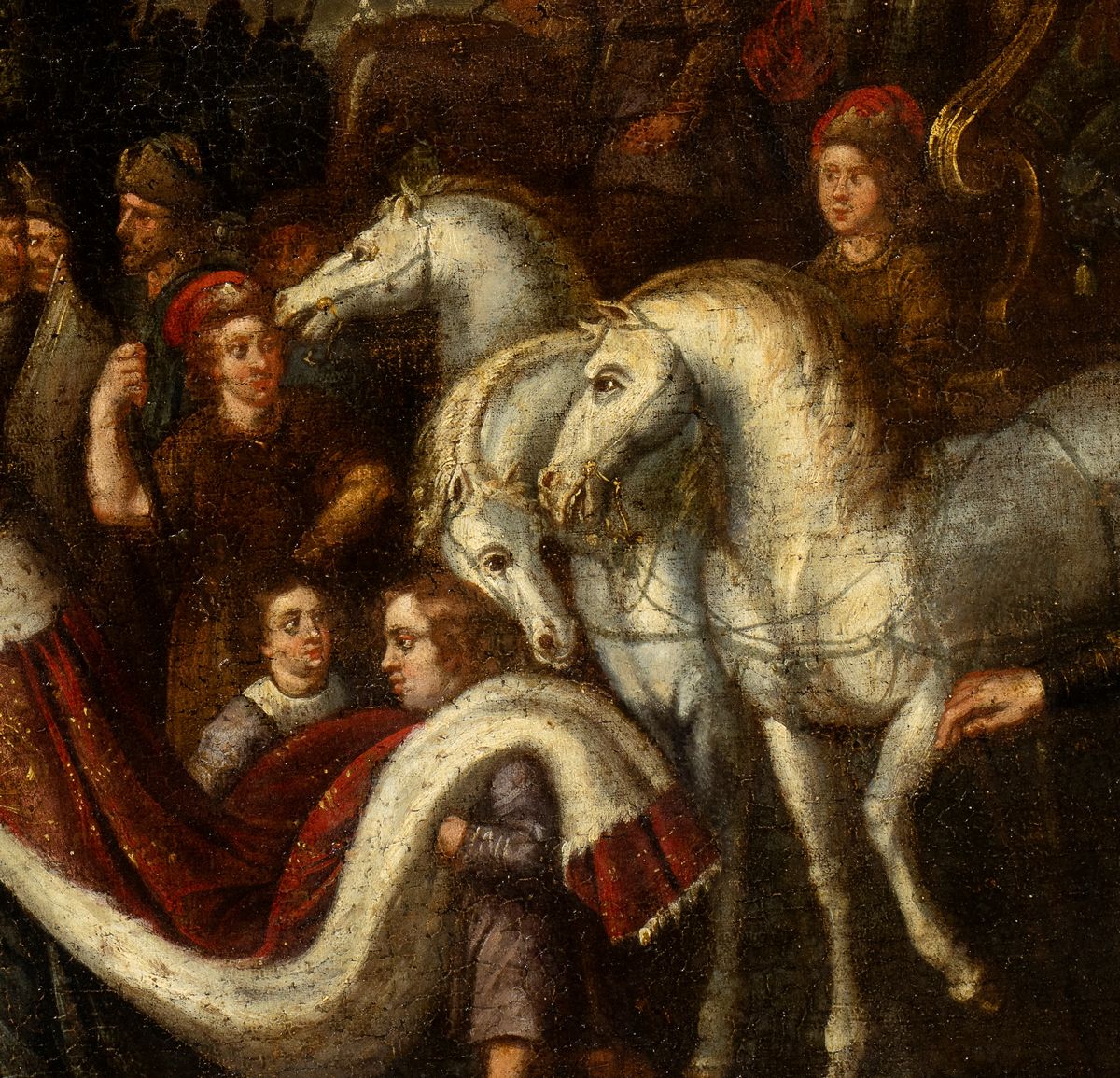Artista Fiammingo, Prima Metà XVII Secolo - La Riconciliazione tra Giacobbe ed Esaù