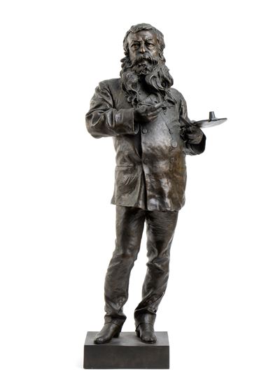 Scultura in Bronzo Raffigurante Meissonier