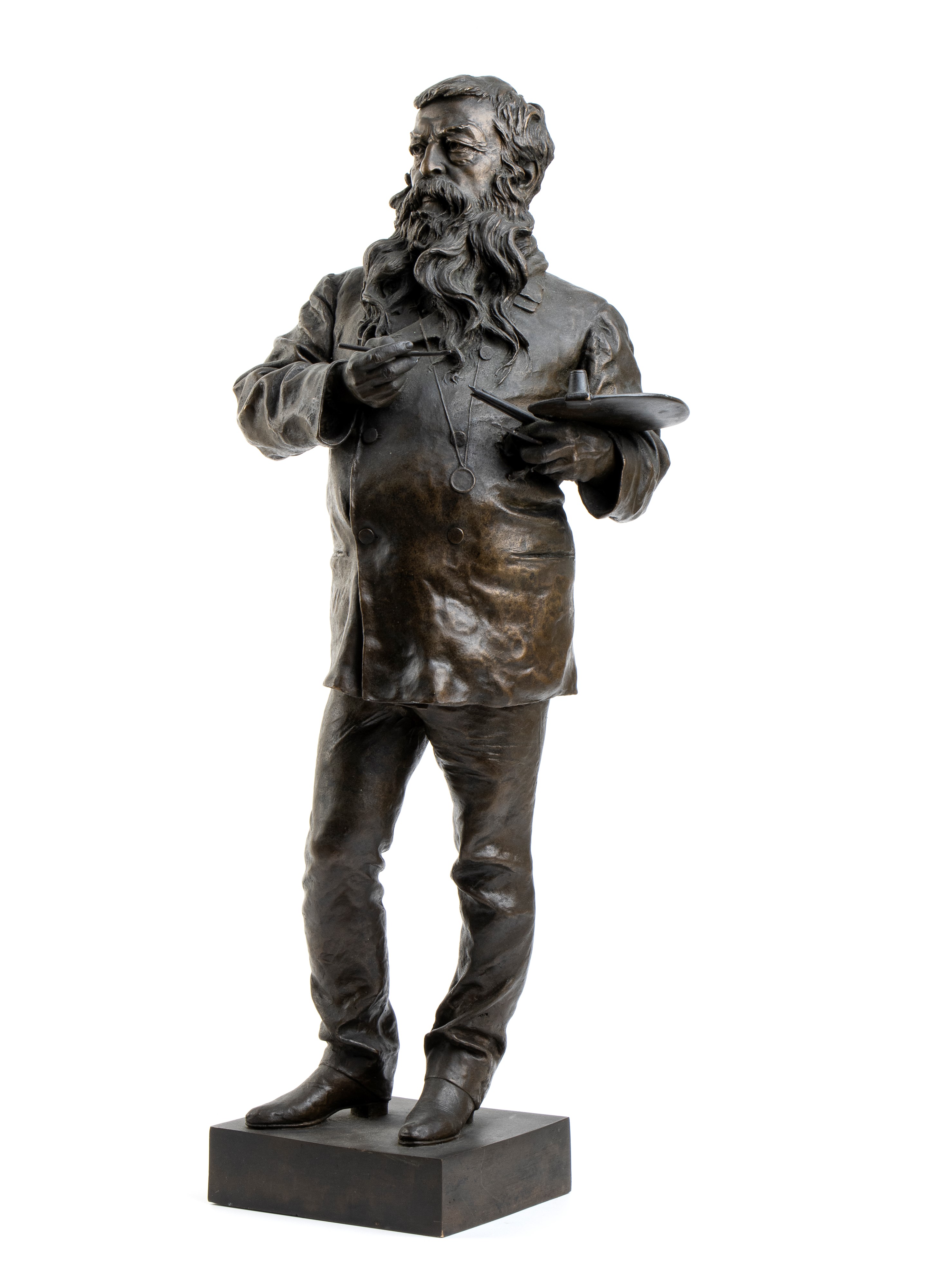 Vincenzo Gemito - Scultura in Bronzo Raffigurante Meissonier