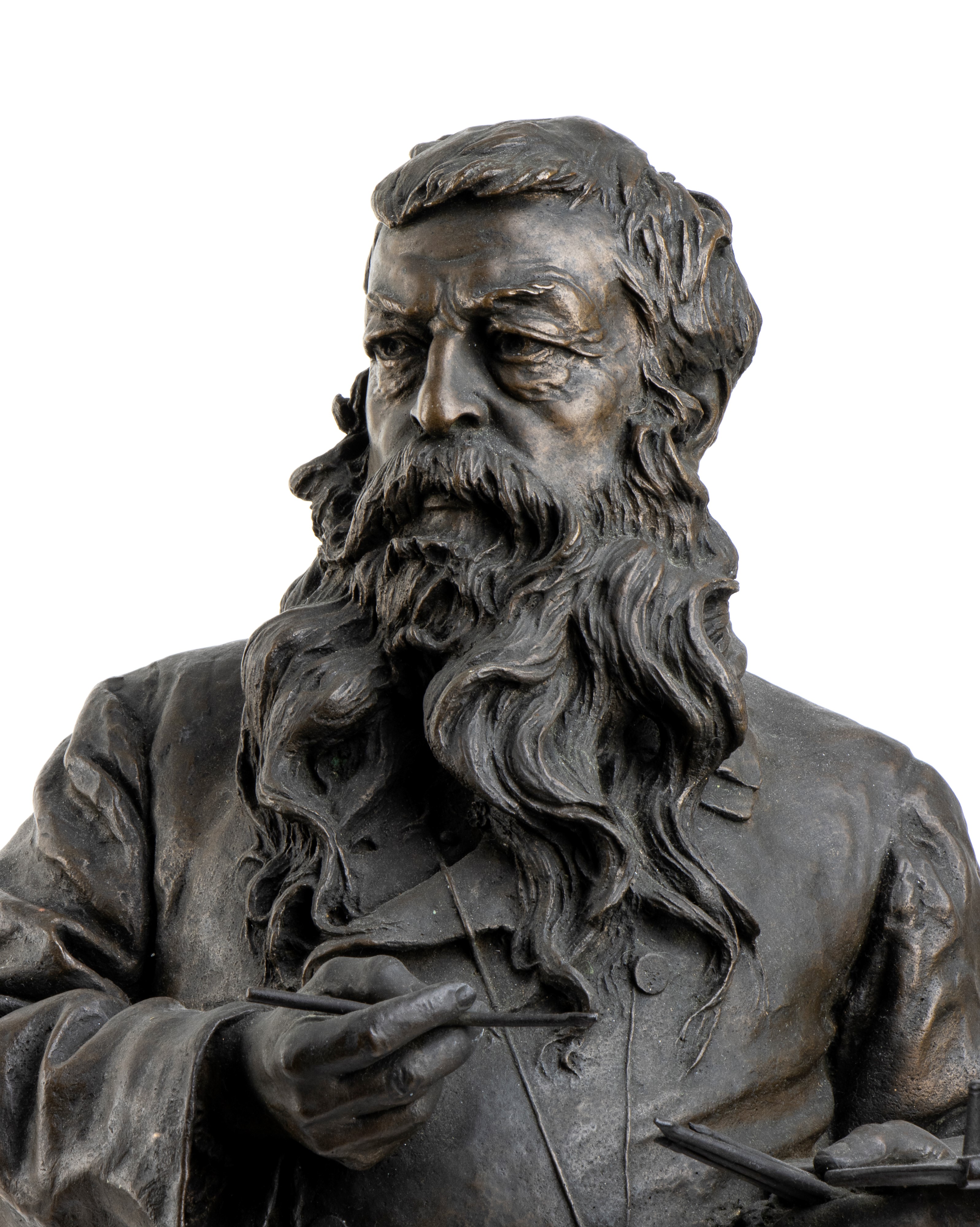 Vincenzo Gemito - Scultura in Bronzo Raffigurante Meissonier